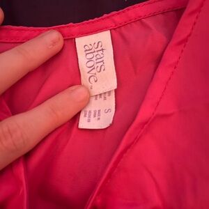 Pink silk sleepwear tank top